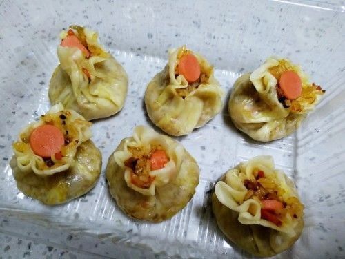 做法|宝藏小吃烧麦,做法很简单,多做一点冷冻起来,想吃蒸一下就行