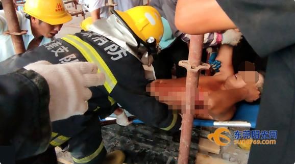  广东|广东一男子工地意外坠落，4根钢筋插穿身体