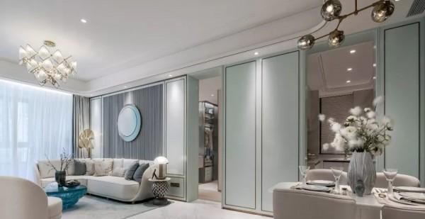  蓝色|96㎡蒂芙尼蓝中式住宅，时尚与美学的惊鸿一瞥！