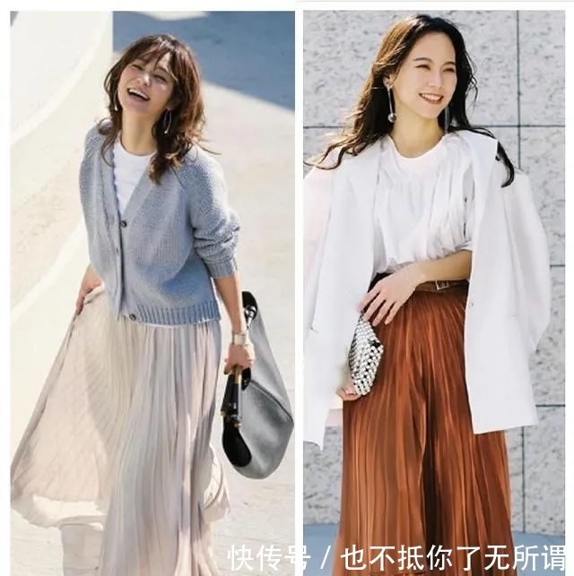 褶皱|女性衣橱经久不衰的半身裙,适合40岁女人,突出熟龄的美和气质