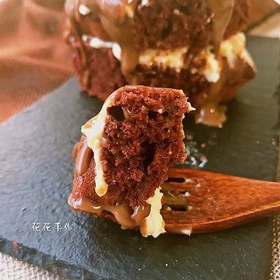  蛋糕|红丝绒巧克力淋面蛋糕