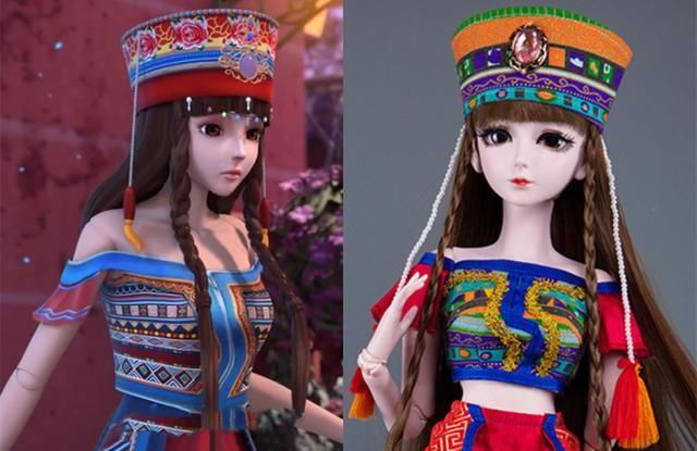  娃娃|叶罗丽现实版的娃娃形象，齐娜头发变长了，白光莹和曼多拉变美了