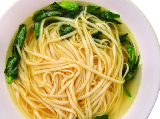  面条|清淡的素食浇汁面条