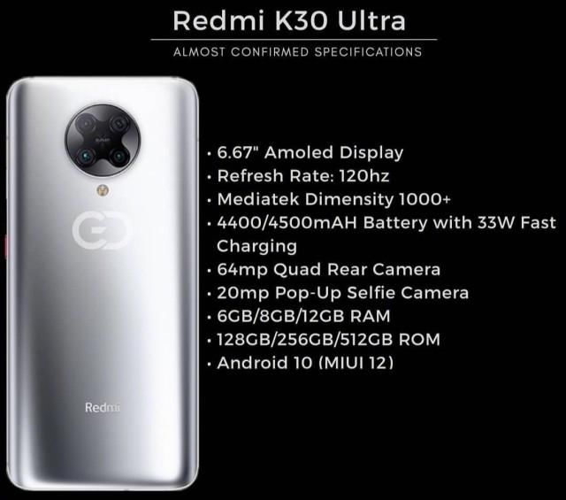 屏幕|Redmi K30 U和K30 Pro三处配置不同！芯片屏幕是核心配置