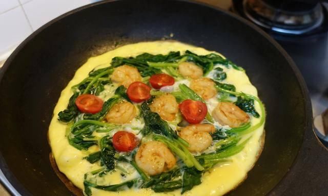  营养|减脂又营养的无油快手早餐「菠菜虾仁烘蛋」了解一下？