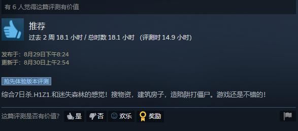  工作室|缝合怪当道：生存+建造《亡者之夜》Steam好评79%