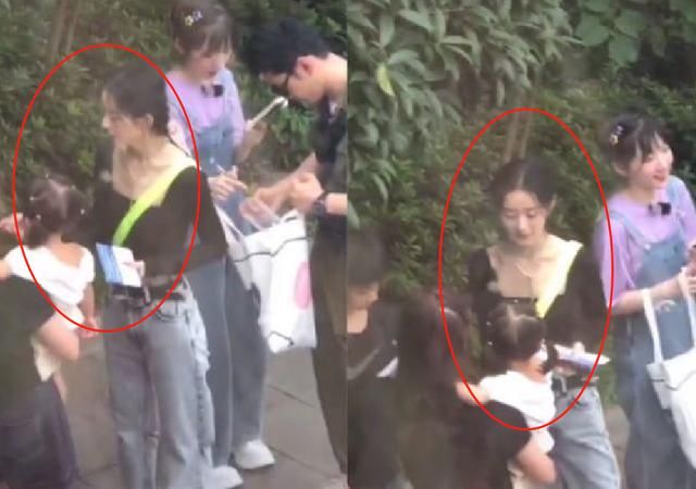  们看到赵丽|赵丽颖《中餐厅》最新路透，遇到宝宝的反应，有没有母爱一眼看出