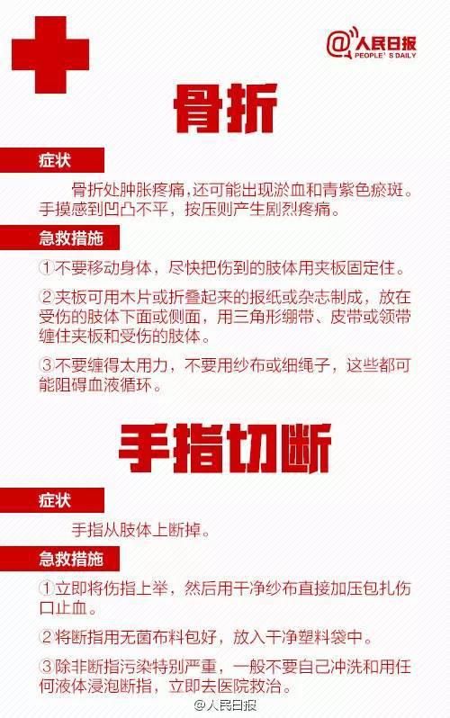 急救|人民日报：急救常识记下来，关键时候用！