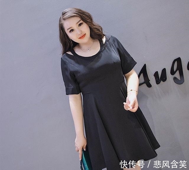 女人味|谁说微胖妹子没有女人味?连衣裙穿对了,照样美翻了