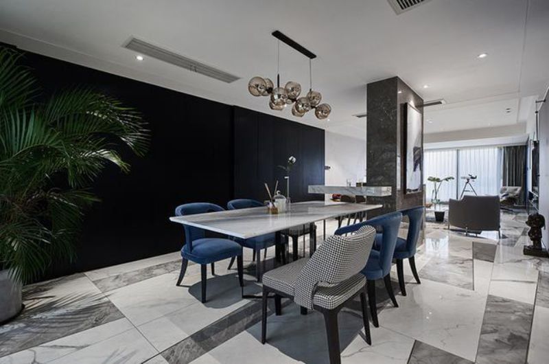 平米|现代风格三居室装修案例,124平米的房子装修多少钱?