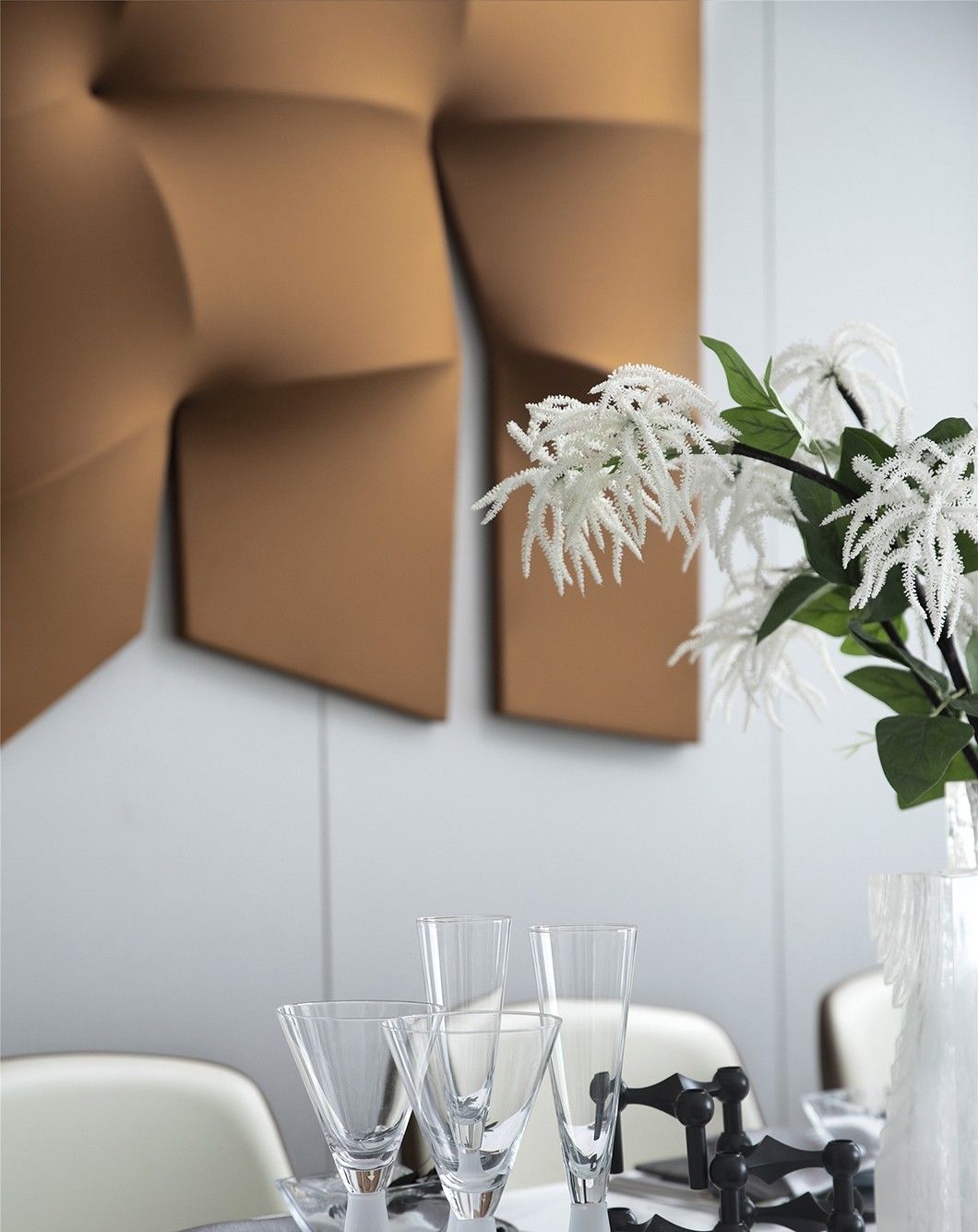  样板间|130㎡现代低奢风样板间, 柔和不乏雅致的高级感