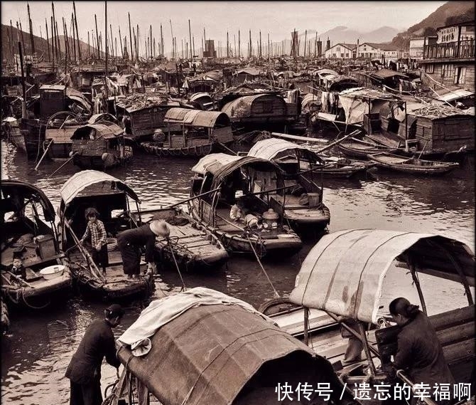 老照片|100年前高清老照片 火热的面摊 普通人家的两菜一汤