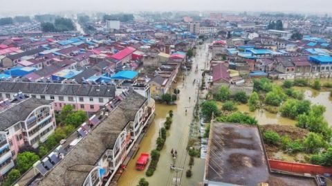  居民|组图 | “孤岛”水退后 安徽固镇部分居民开始返家