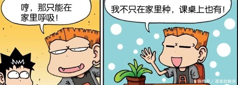 呆头|爆笑校园:呆头随时随地体会“光合作用”,呼吸大自然的新鲜空气,超享受!