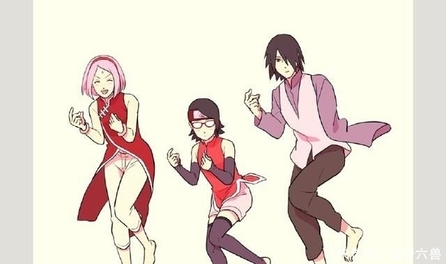  佐助|火影角色跳《逃跑可耻》恋舞，佐助一本正经，鸣人一家笑得很开心