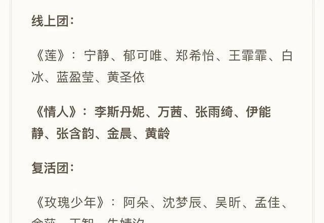  复活赛|《乘风破浪》黄圣依白冰淘汰？网传孟佳阿朵复活，万茜组全员晋级