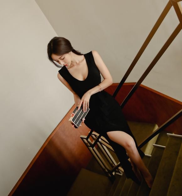  暗影|超美珠珠：复古罗马秋萤暗影波尔卡礼裙