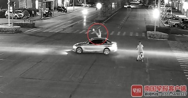  肇事|钦州一男子斑马线上被宝马车撞飞，肇事司机涉酒驾、闯红灯、超速