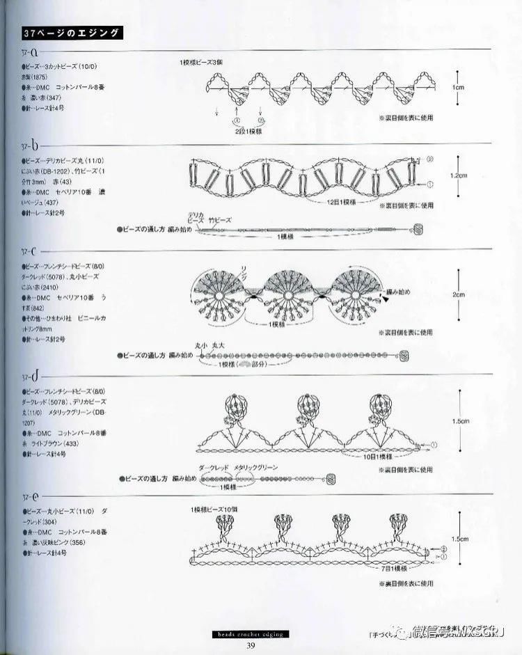  蕾丝|蕾丝钩针编织的精致小巧花边，钩织布相结合很相配