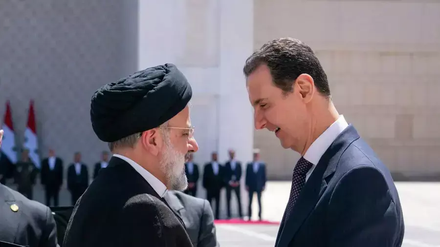 叙利亚总统巴沙尔会晤到访的伊朗总统莱希