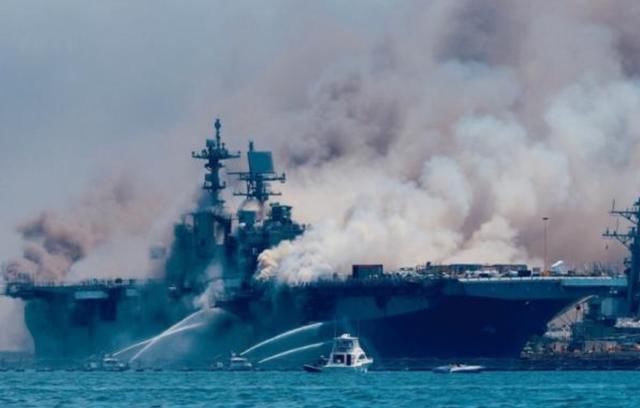  火灾|接连3艘美舰起火！理查德号火势刚灭，姊妹舰基尔赛号再传火警