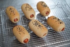  全麦|黑麦全麦香肠面包 100%全麦30%黑麦 无油无蛋无奶