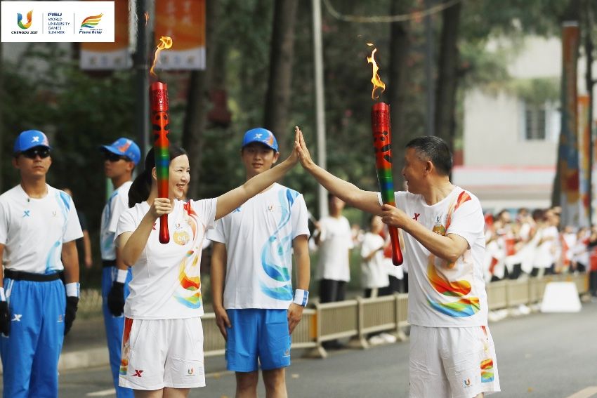 第31届世界大学生夏季运动会成都站火炬传递启动