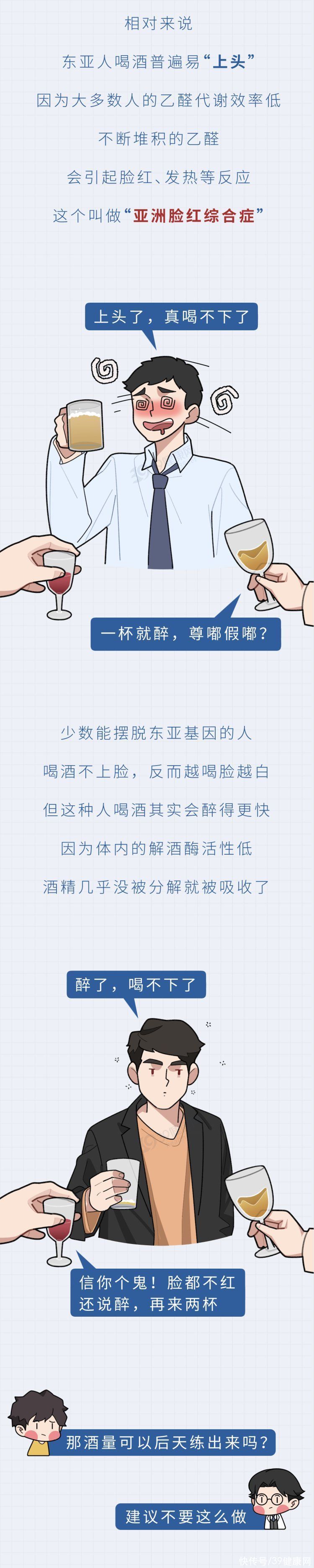喝酒后脸上有4种颜色肝病(喝酒时，若脸上出现2种颜色，说明你的肝脏已经受损了)