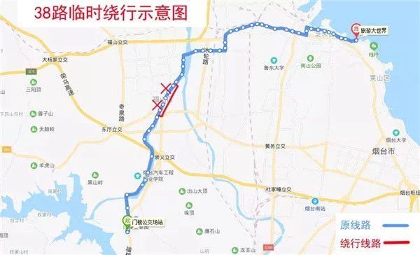 直行恢复原|烟台多个公交线路绕行方案公布 涉及7条道路46条线路