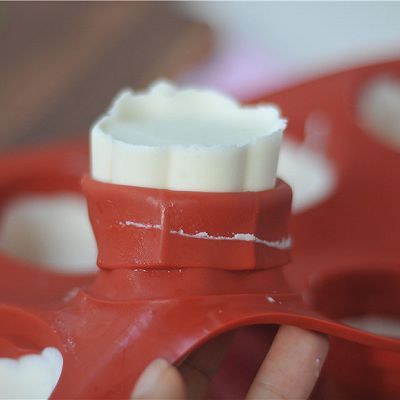 梅花|梅花双色果酱慕斯