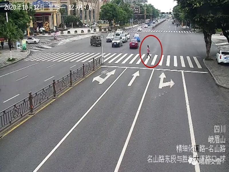 行人|开车不礼让斑马线行人？峨眉交警已经盯上你了！