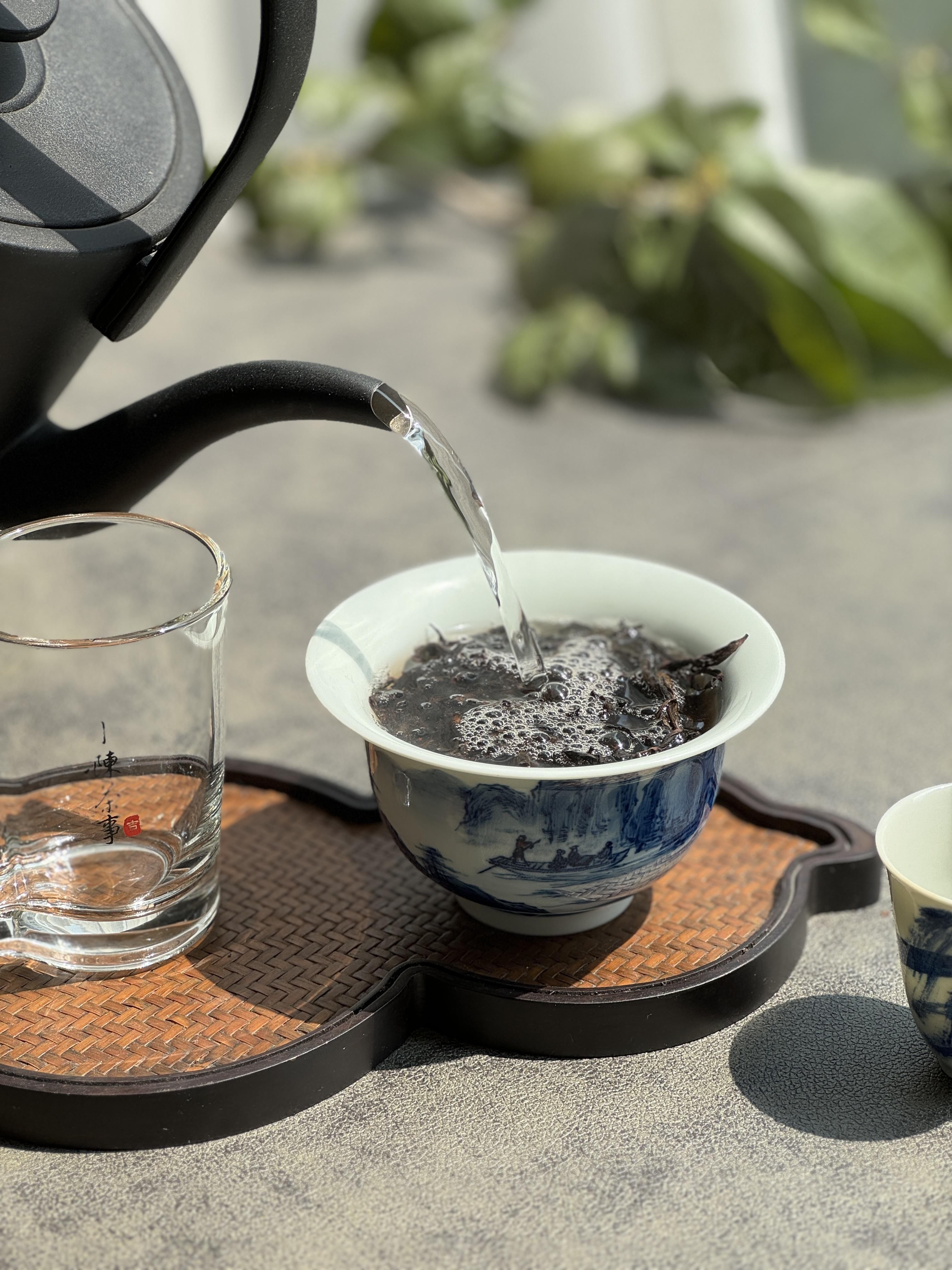 玻璃杯、盖碗泡、煮茶，一个人喝白茶，哪种方式才zui方便省茶？