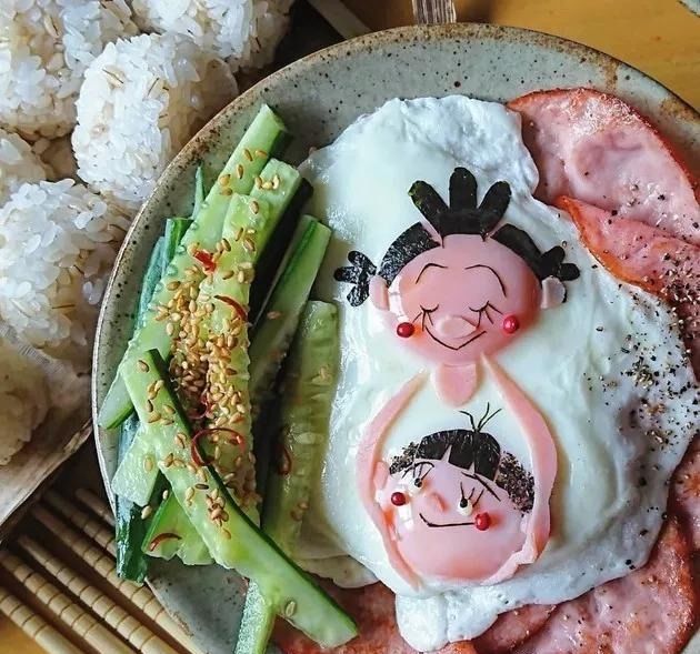 鸡蛋|?这位妈妈太有才,2颗蛋就能做出卡通角色便当,真是暖心又暖胃