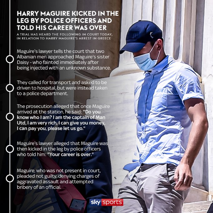 用钱|信息量大了！控方称马奎尔曾放话：我是曼联队长 可以用钱平事