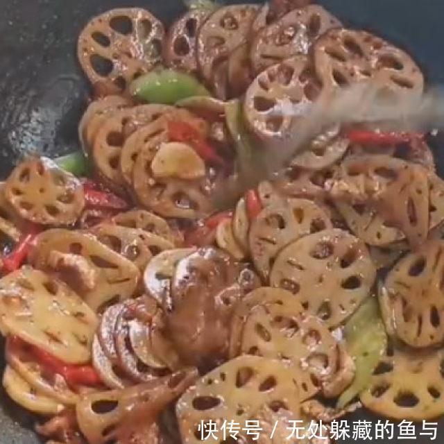  开胃|干锅莲藕，香辣脆嫩，开胃下饭