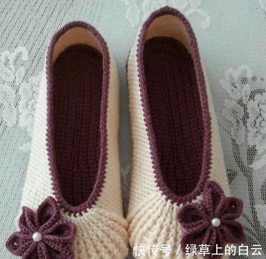  万能|拆下旧鞋子的鞋底，钩织几双万能平底鞋，天天都有新鞋穿，附教程