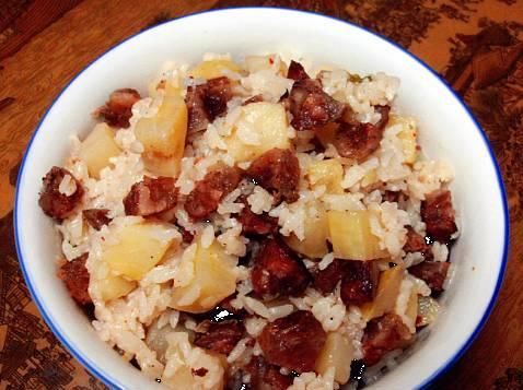 红烧|美食精选：红烧扣肉、土豆腊味饭、蒸榆钱饭、蒜味蒸鳕鱼