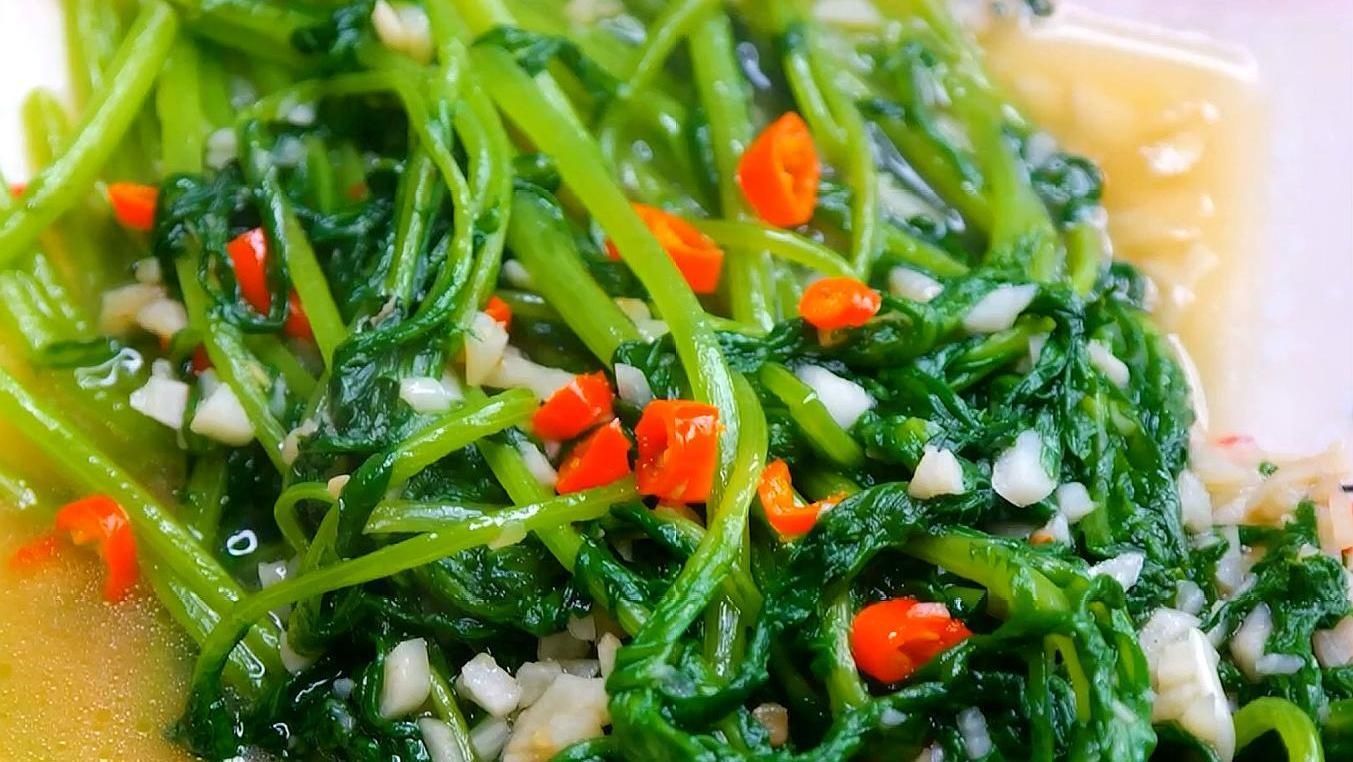 做法|茼蒿最好吃做法，简单一做，味道鲜美，拿大鱼大肉都不换