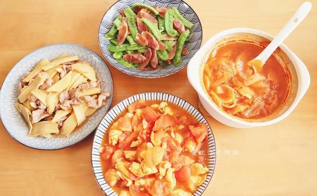 开胃|一家3口的晚餐,晒到朋友圈火了,网友:家的味道,不剩菜不浪费