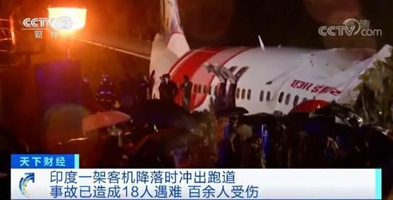  断裂|还是波音！印度载190人客机冲出跑道断裂解体 已致18人遇难百余人受伤