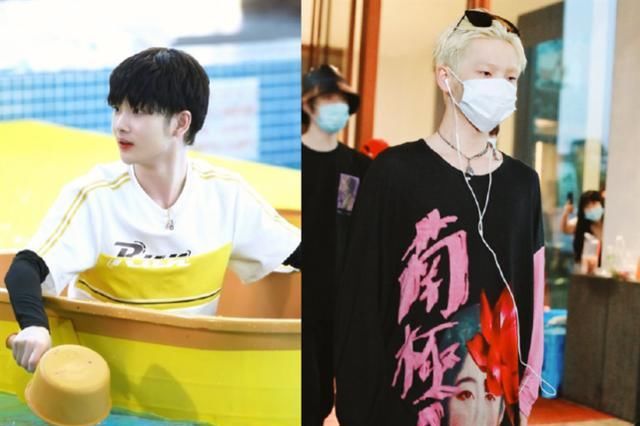  南遮|上跑男不允许染发？周震南遮金发的方式亮了，掉水里那刻笑出猪叫