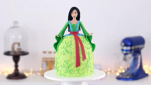 翻糖|大师制作花木兰翻糖蛋糕,中国风十足,太美了都舍不得吃