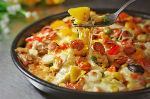  披萨|火腿鸡丁时蔬披萨