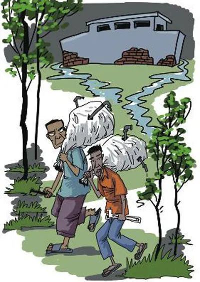 黑手|抓住了！两男子深夜伸“黑手”盗取柴油机、发电机