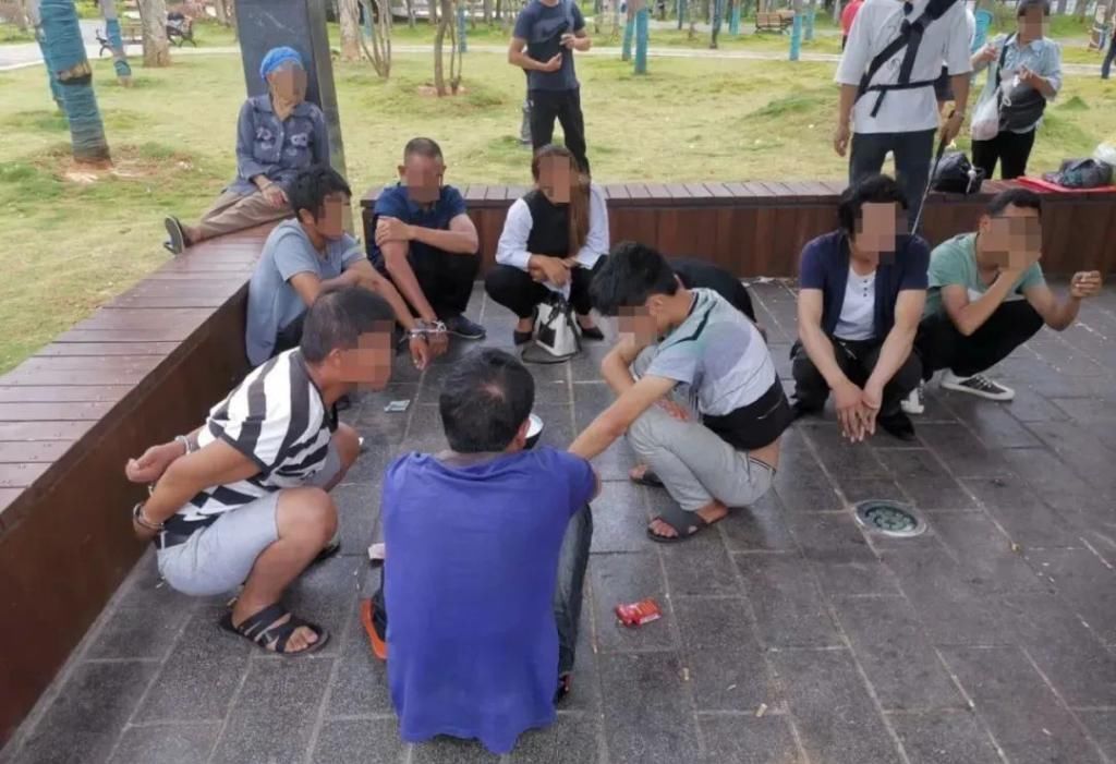  抓获|文山琵琶岛有人聚众赌博，现场抓获12人！