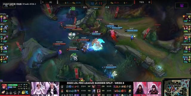  TES|LPL忍界大战尘埃落定，IG连拿两局险胜TES，积分榜第二！