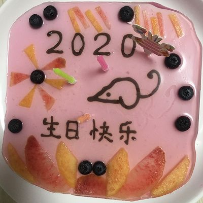 蛋糕|火龙果渐变酸奶奶酪慕斯蛋糕