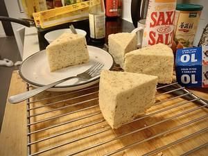 飘香|满室飘香的香蕉古早蛋糕,大蛋糕不开裂的小技巧