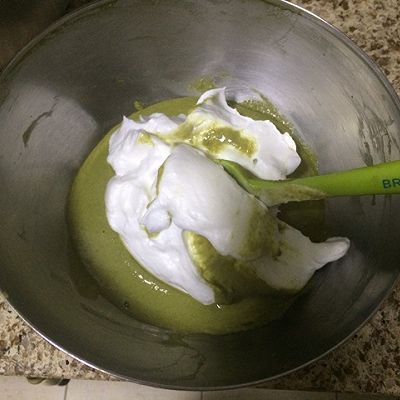 蛋糕|抹茶豆渣戚风蛋糕