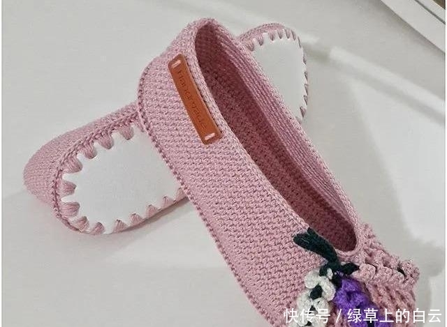  万能|拆下旧鞋子的鞋底，钩织几双万能平底鞋，天天都有新鞋穿，附教程